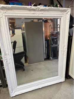 White Large Mirror