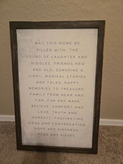 Wall decor sign
