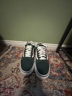 forest green old skool vans 