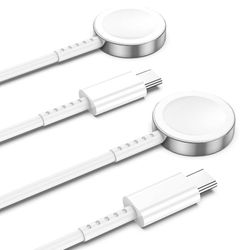 new 2Pack for Apple Watch Charger USB C Fast iWatch Charger Cable Magnetic Watch Cord for iWatch Ultra/Series 10/9/8/7/6/SE/SE2/5/4/3/2/1-[3FT]  About