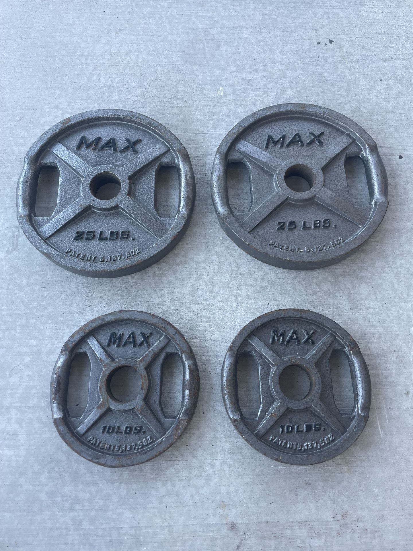 Olympic Weights 25lb and 10lb Plates 
