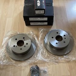 Rear Rotors Brake Pad Set Toyota