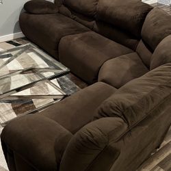 4-piece Recliner Sectional Couch 