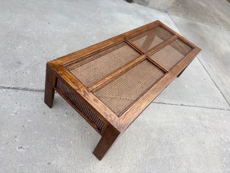 Wood / Cane Coffee Table