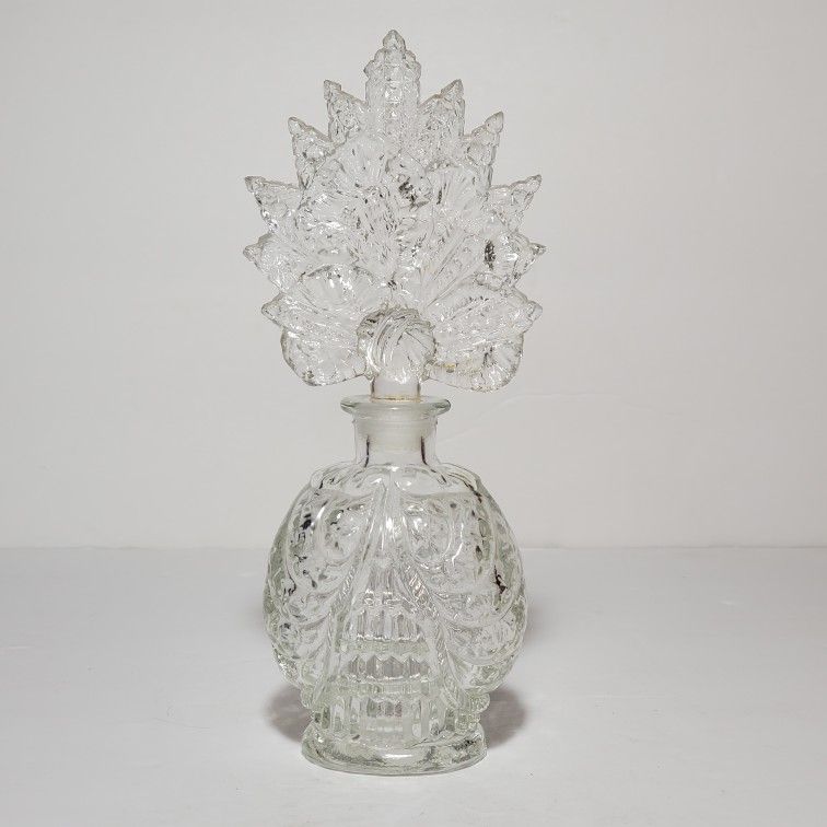 Vintage Glass Perfume Bottle with Stopper