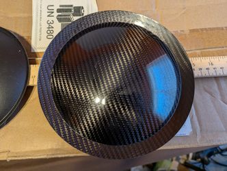 Subwoofer Dust Caps (Carbon Fiber) (Used And New)