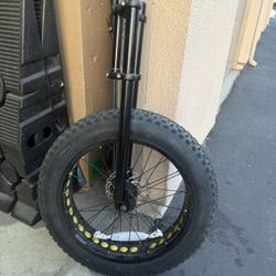 Bike Fork And Wheel 20x4