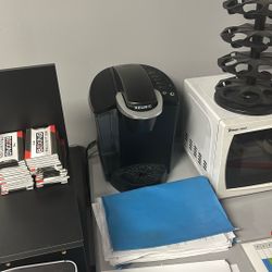 Free coffee maker, and microwave