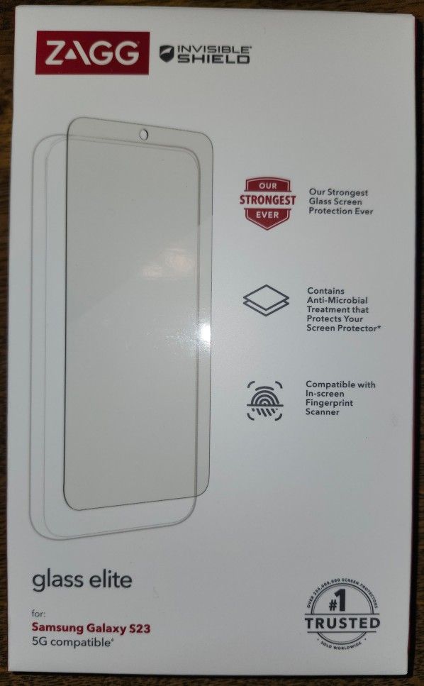 Zagg Invisishield Glass Elite Screen Protector for Samsung 23 Pd $55