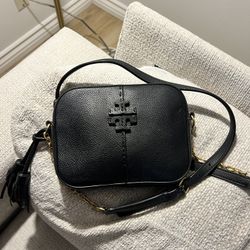 Tory Burch McGraw Leather Camera Bag 