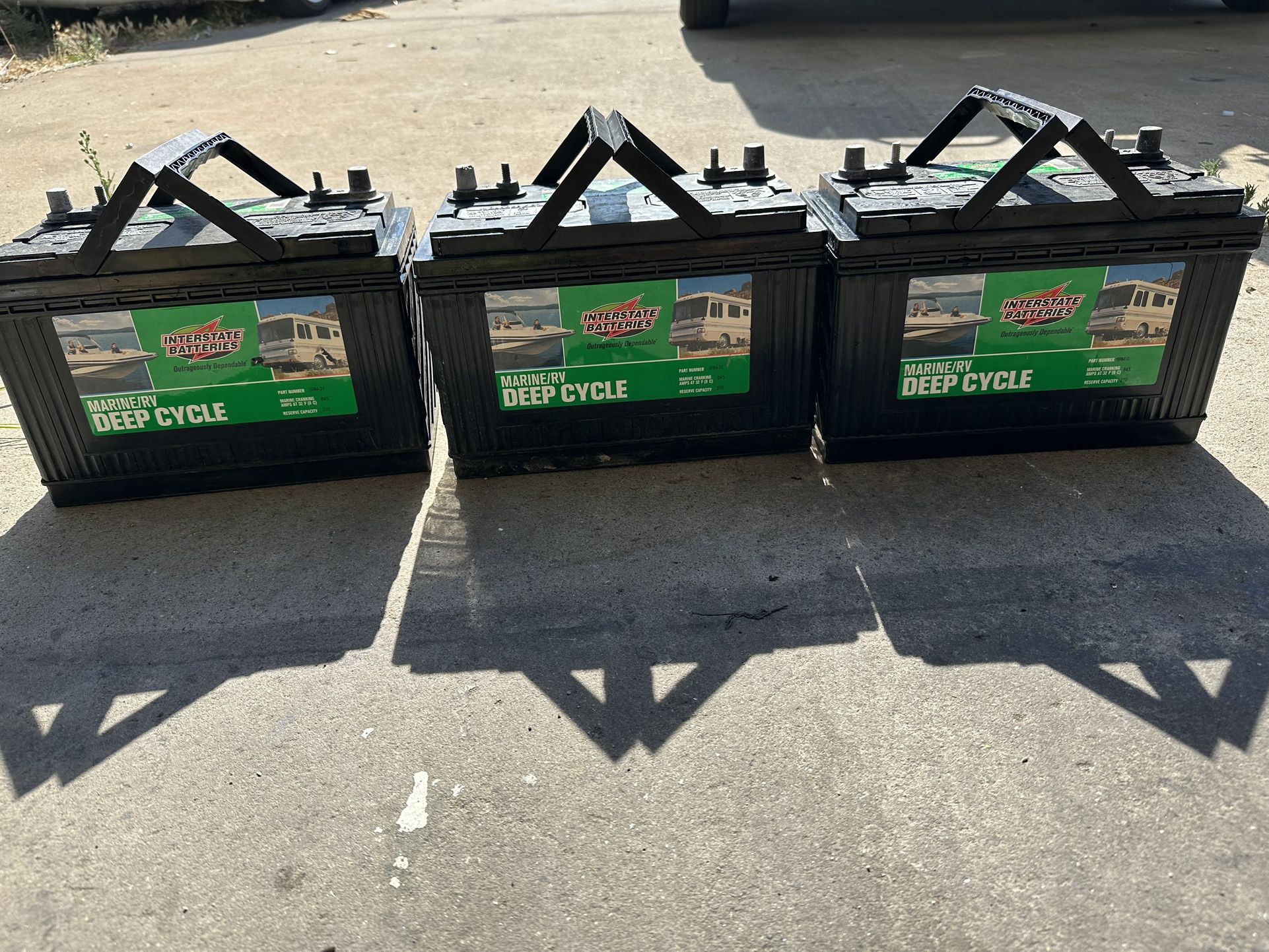 12v Interstate SRM31 Marine Deep Cycle Batteries