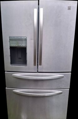 4Door Stainless Steel Kenmore Refrigerator