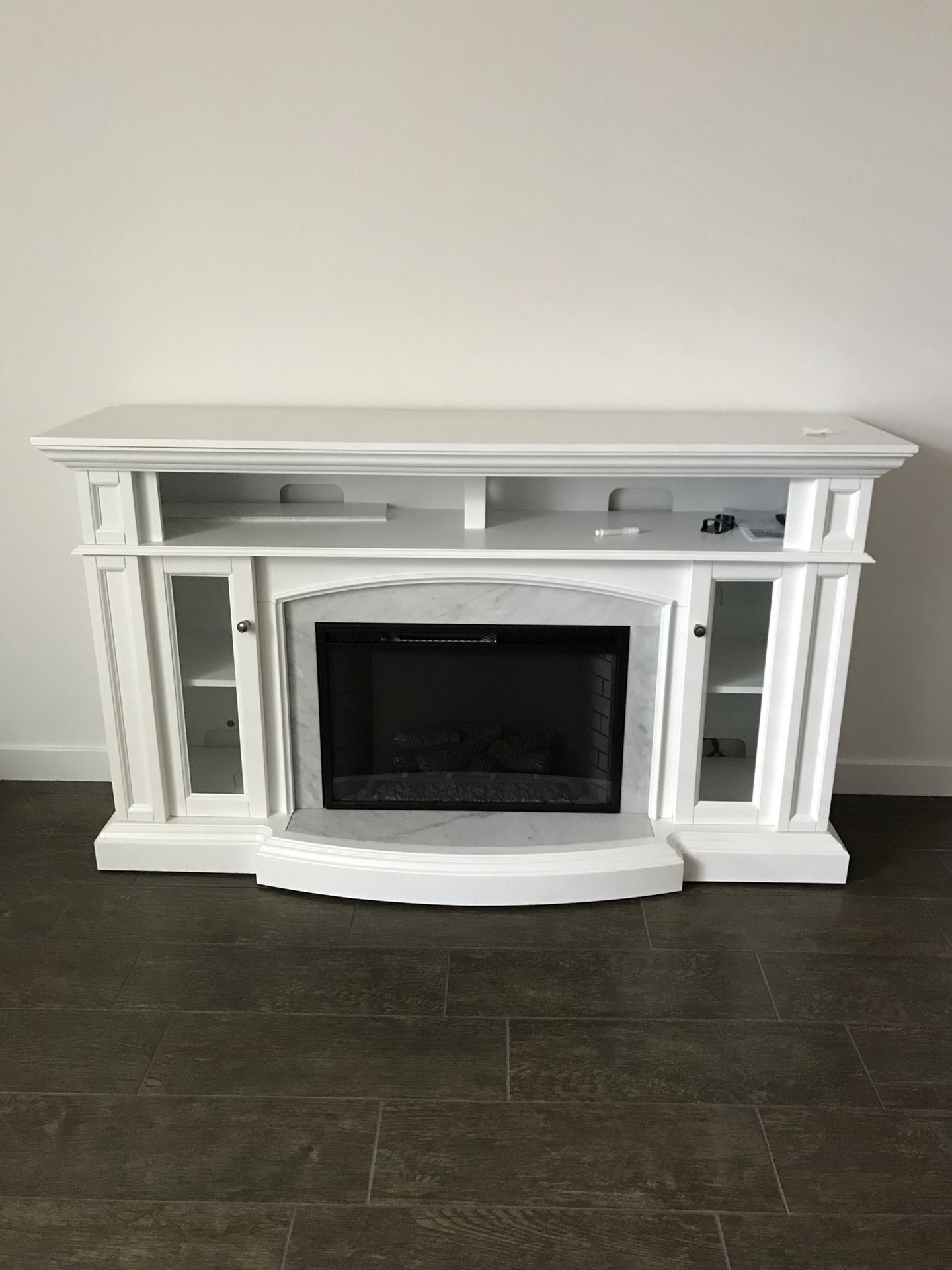 Property brothers Jonathan and Drew Scott Electric fireplace 66 inches long 38 inches high