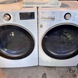 LG ThinQ Washer & Dryer Front Load