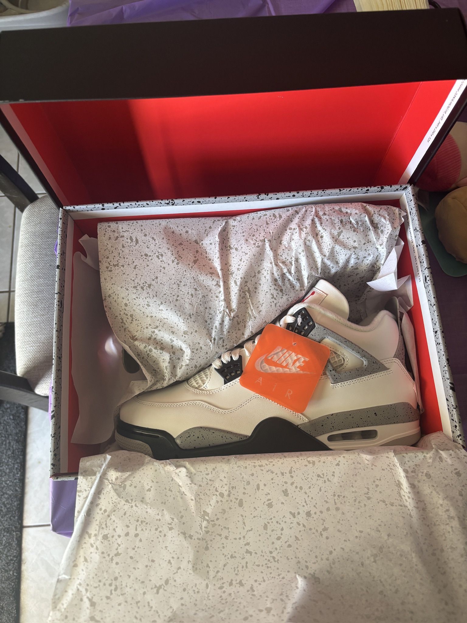 Size 11 Jordan 4 White Cement