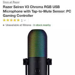 Razer Sieren V3 Chroma With Boom Arm
