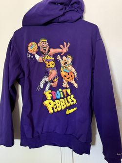 Nike x LeBron Fruity Pebbles Purple Sweatshirt Hoodie - Size Small 