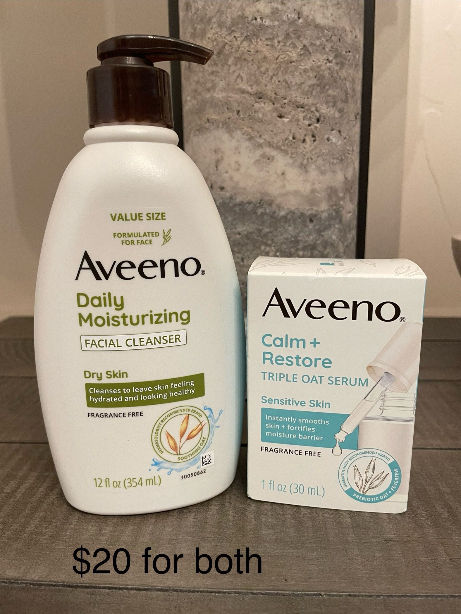 Aveeno Facial Cleanser And Serum - Stockdale/Buena vista