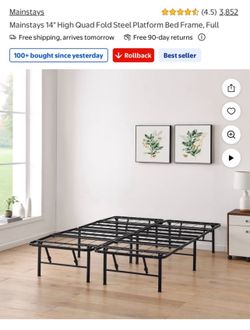 Queen Metal Platform Frame
