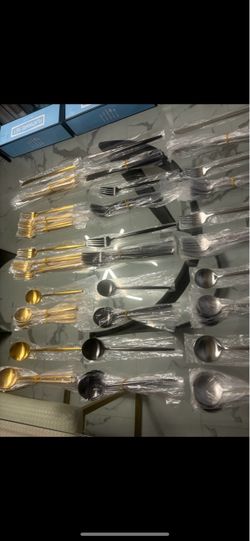 40 stainless steel flatware set