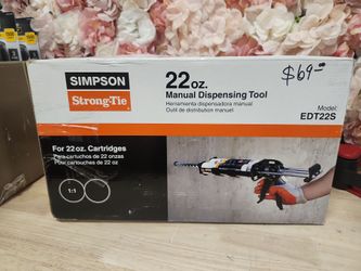 EDT22S Steel Dispensing Tool for 22 oz. Adhesive Cartridges