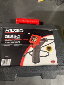 RIDGID CA-25 Micro Visual Inspection & Diagnostic Handheld Camera W/ 2.7 in. Color Display, 4 ft. Fixed Waterproof Camera Cable