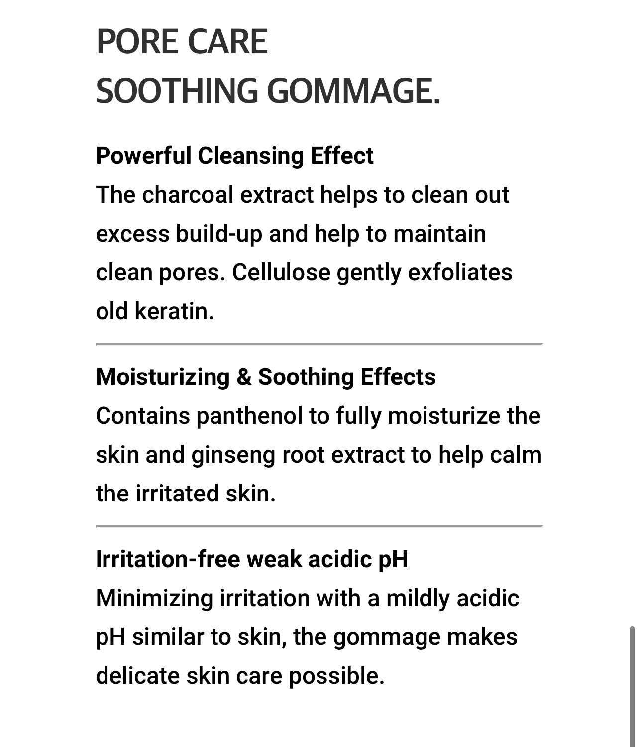 RARE unpa. Cha Cha Gommage Charming Charcoal Peeling Gel LUXURY FULL SIZE 4 oz NEW NWOB Men Women Unisex