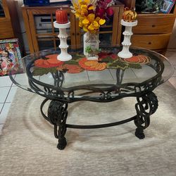 Glass Coffee Table & End Table