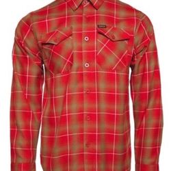 Dixxon Youth Medium Bang Bang Red Flannel Shirt M 