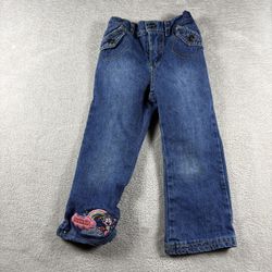 Vintage Nick Jr Embroidered Dora The Explorer Boots Jeans Size Size 4T Blue #2B