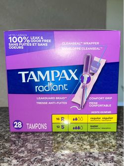 Tampax radiant duo set 28ct