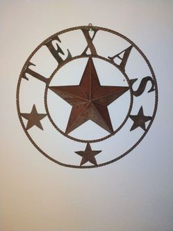 Texas Star Metal Wall Decor 28"