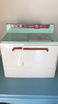 Vintage Tin Toy Play Stove 1950’sToy