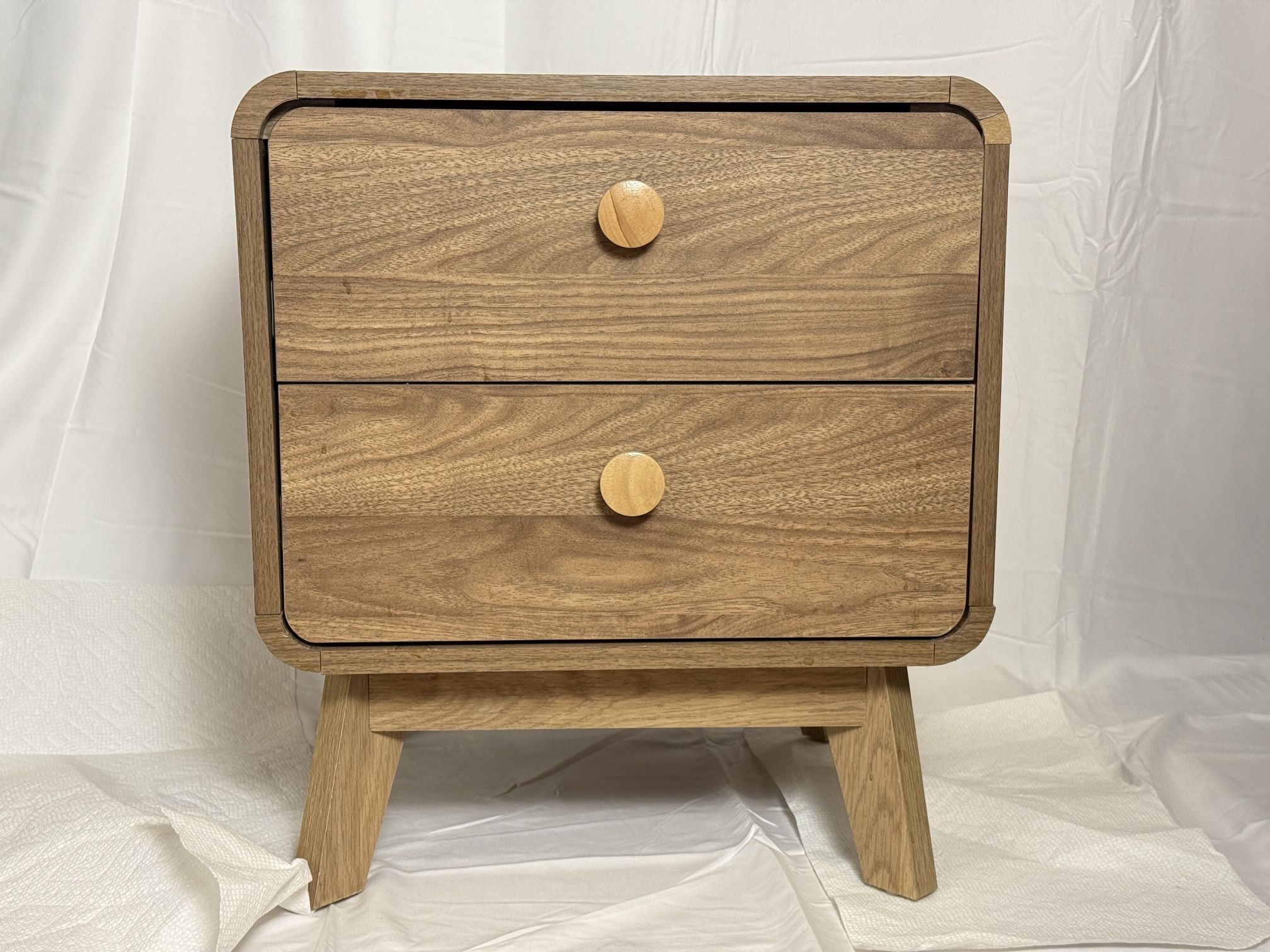  Modern 2 Drawer Night Stand