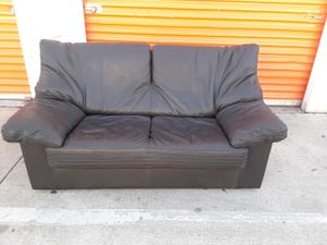 New And Used Sofas For In Los Angeles Ca Offerup Fine Grain Black Leather Sofa Set With Loveseat And Easy Chair Nicoletti