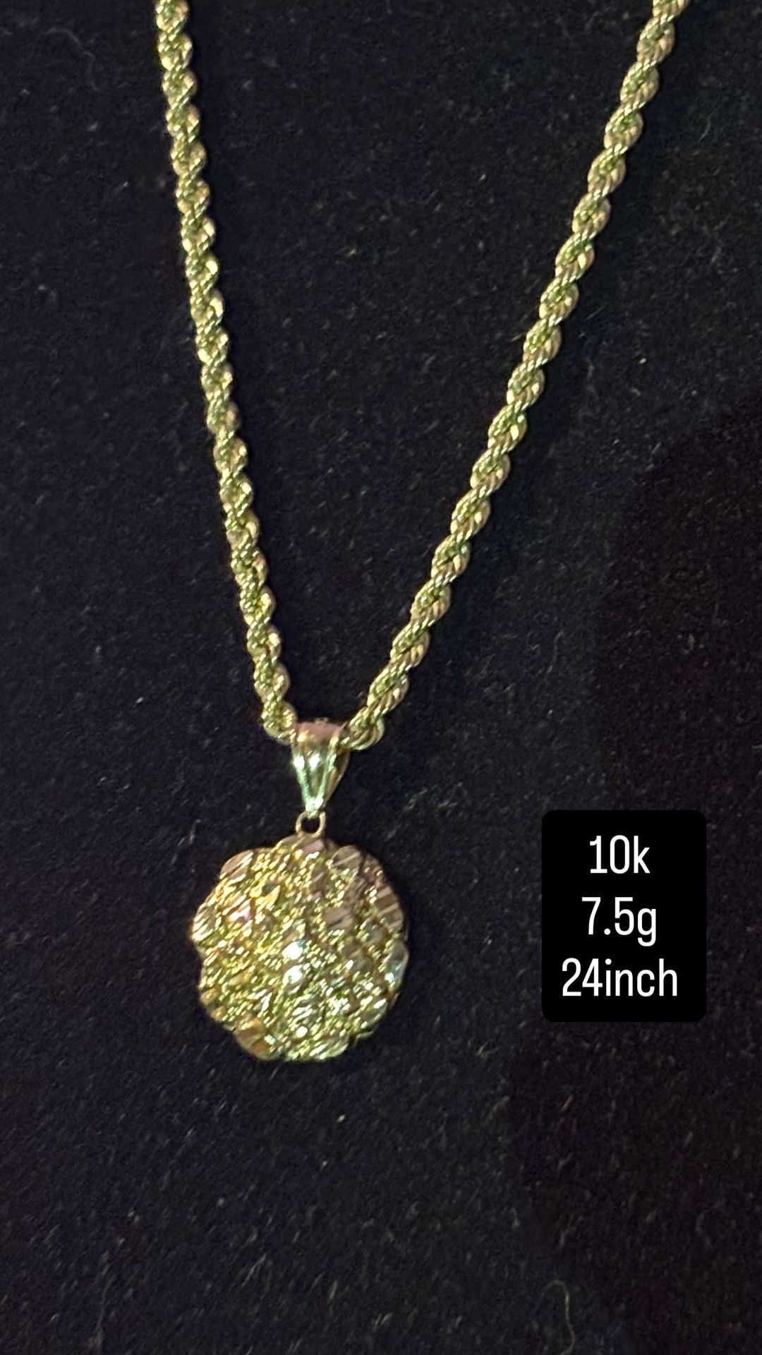 10K 7.5 Grams 24Inches Chain Set
