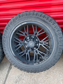 20 inch luxxx rims black for lug nut universal