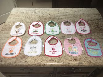 Holiday Baby Bibs-“My First”