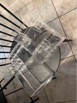 TWO caboodles makeup organizers acrylic storage bathroom toiletries