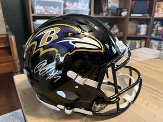 Baltimore Ravens Rashod Bateman Signed Authentic Helmet