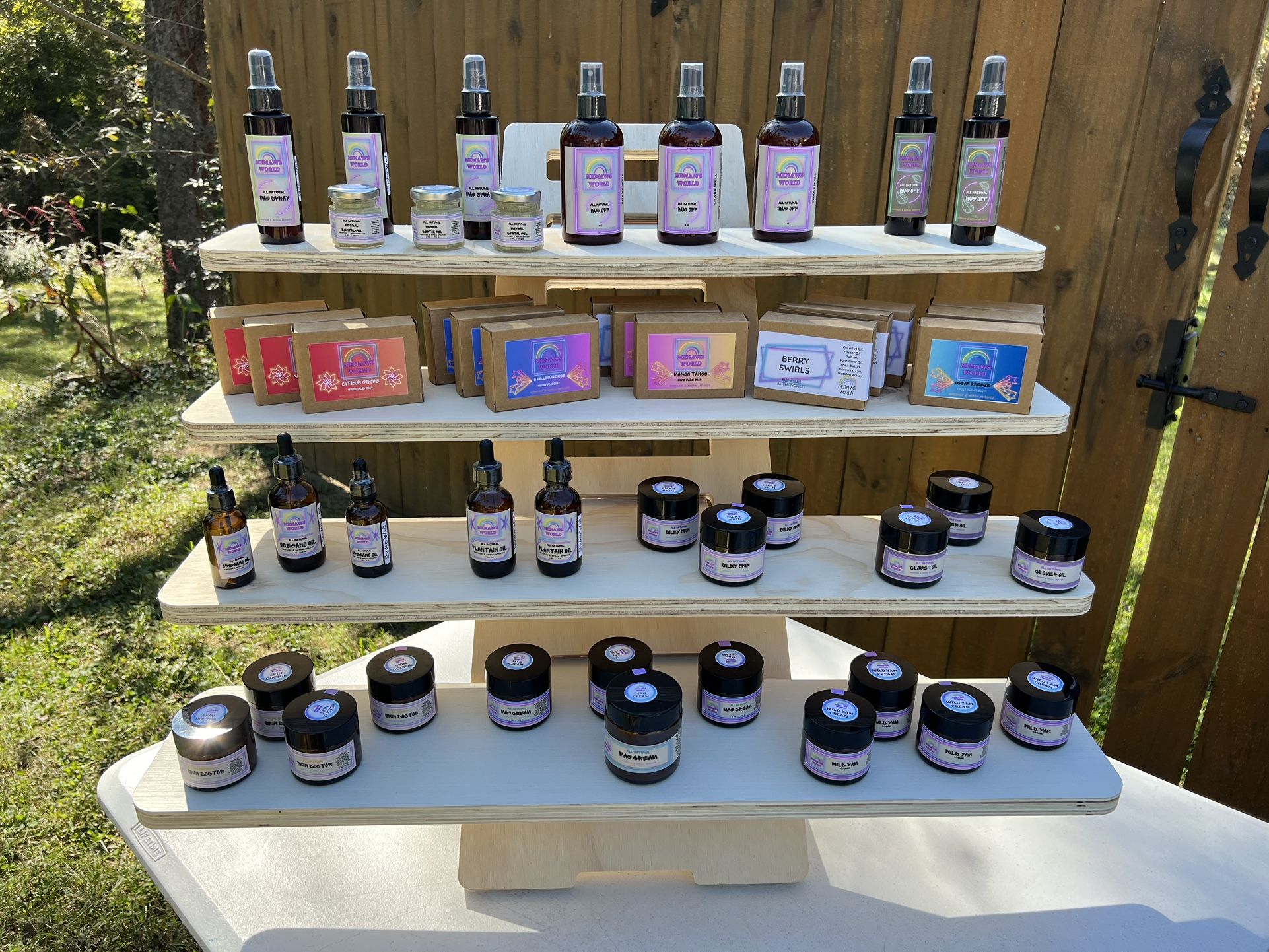 Portable Vendor Shelf 