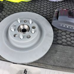 Tesla Model S/X Rear Brake Caliper, Hub & Rotor - Left Side (Driver)