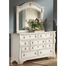 WHITE FINISH DRESSER ,MIRROR DRESSER