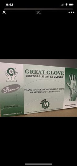 New box of latex gloves