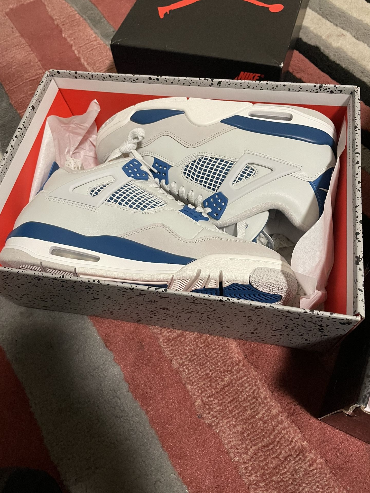 Jordan Four Blue Military Never Be on Feet 300 8 Half