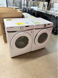 SAMSUNG FRONT LOAD WASHER AND DRYER NEW OPEN BOX