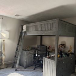 Pottery Barn Full Size Bunk Bed With Study 