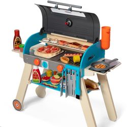 Melissa And Doug Wooden BBQ Grill Set