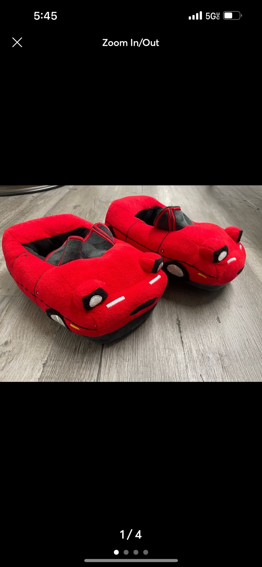 Mazda Miata Red Plushie Slides Sandals House Slippers Brand New