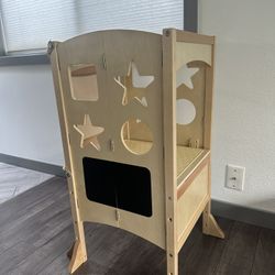 Kids Kitchen Helper Step Stool Tower 